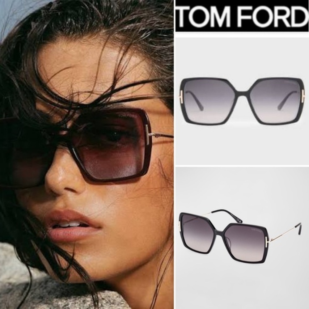 TOM FORD JOANNA BLACK GRADIENT BUTTERFLY SUNGLASSES GRADIENT NWT 560$